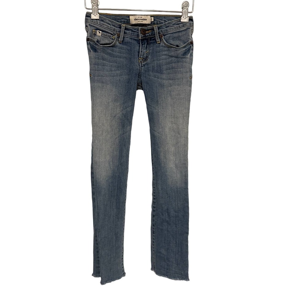 Abercrombie Maddy Slim Stretch Jeans‎ Medium Wash Blue Denim Size 10 Slim